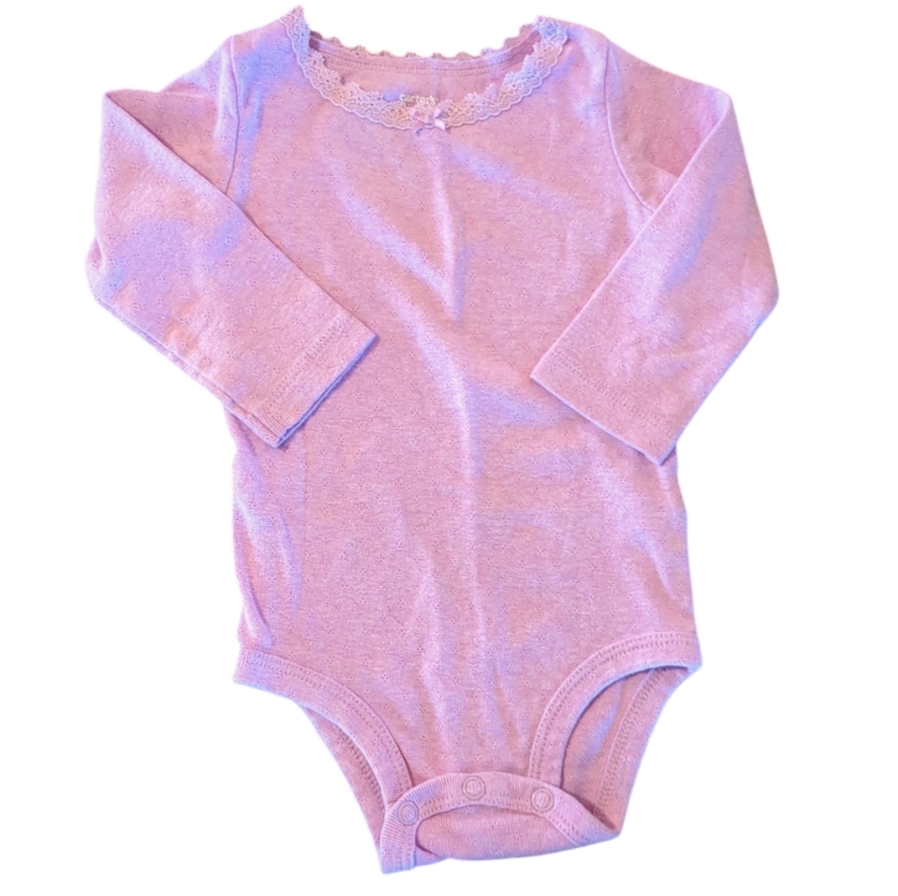 CARTER'S 3 Piece Purple And Grey Outfit Set - Picture 2 of 5